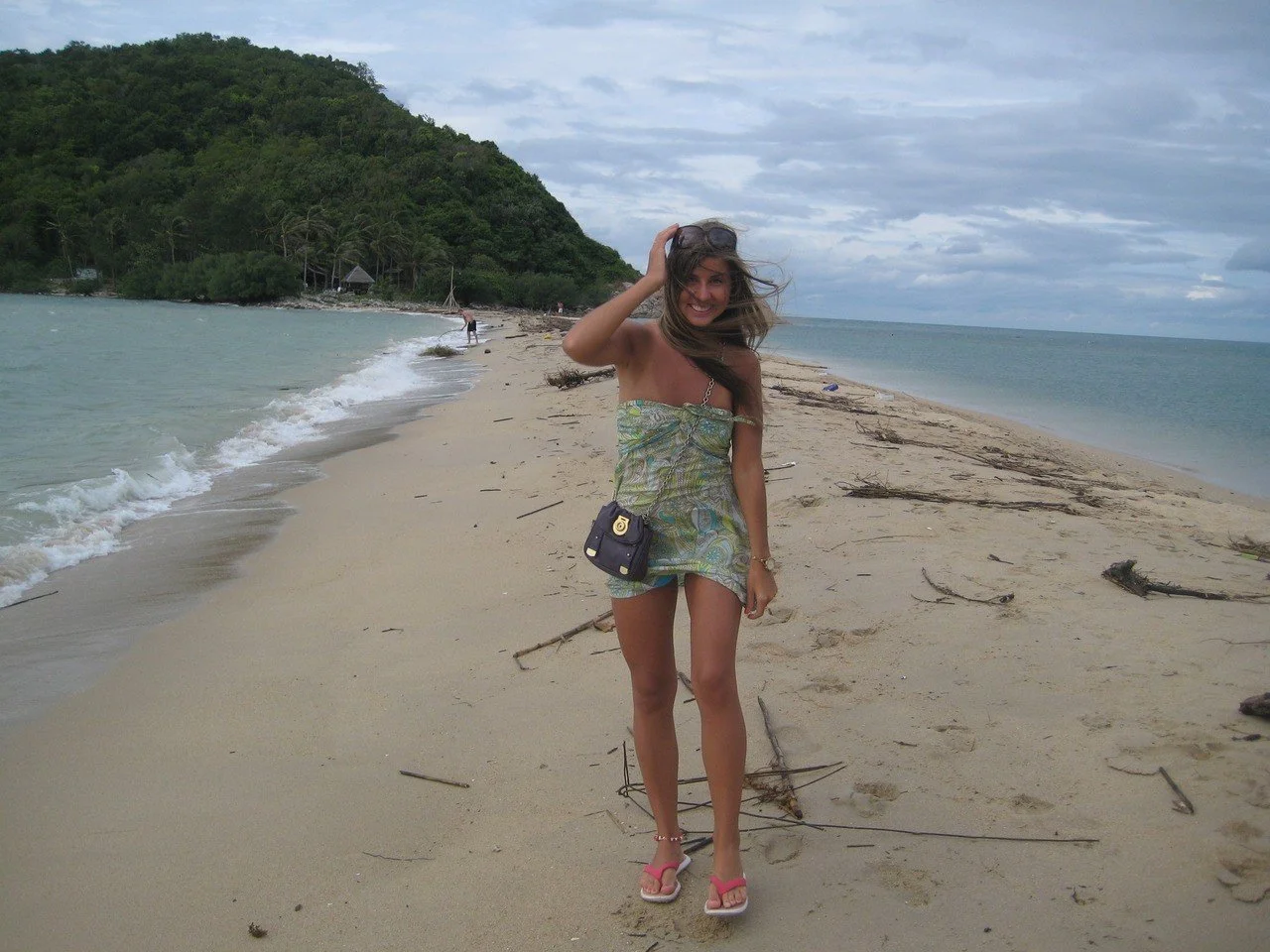 Beautiful girlfriend posing on nudist resort II image 16