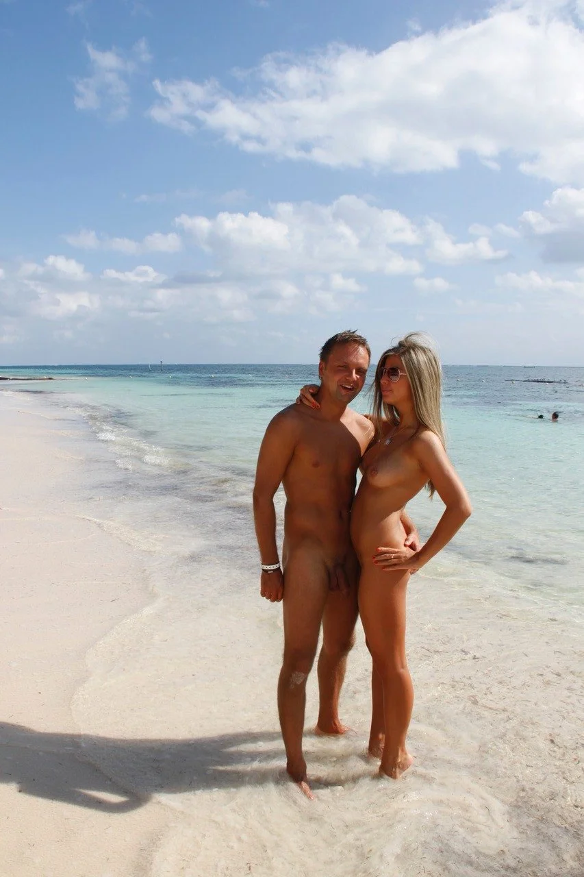 Beautiful girlfriend posing on nudist resort II image 31