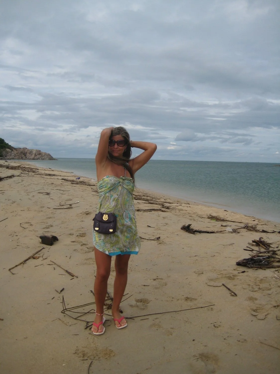 Beautiful girlfriend posing on nudist resort II image 42