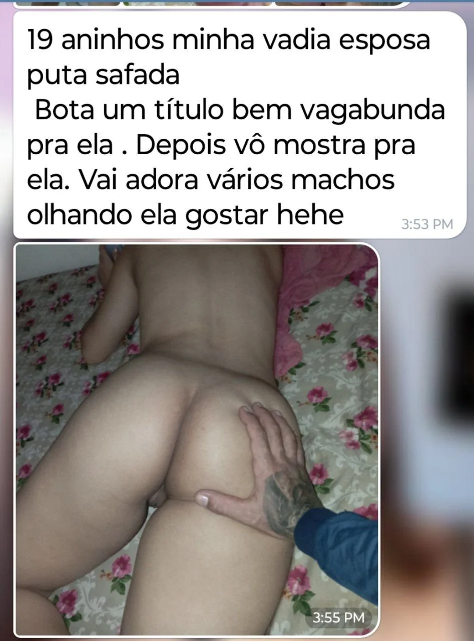 Esposa vadia de 19 aninhos, o corno pediu para exibir a vagabunda main image