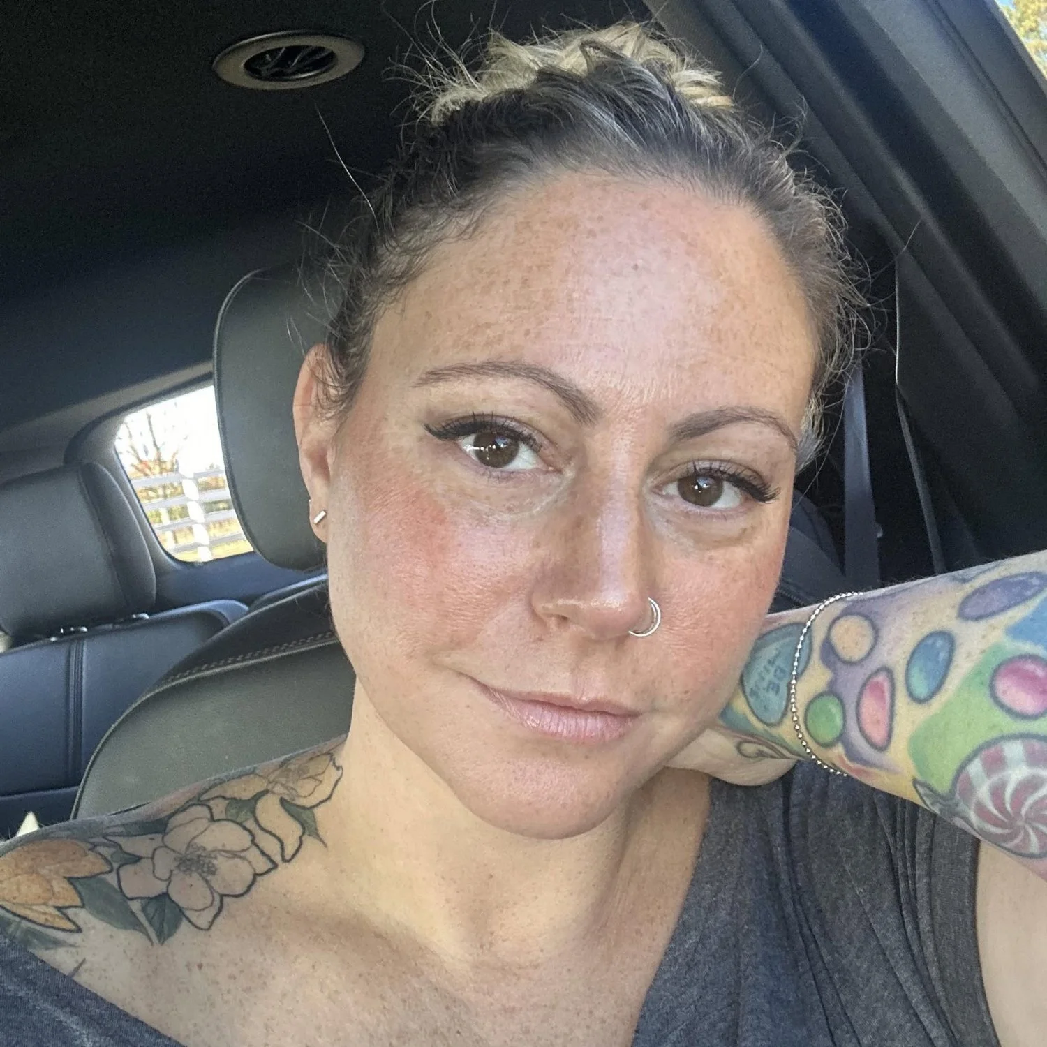 Tatted Pawg milf has a pretty cumface image 2