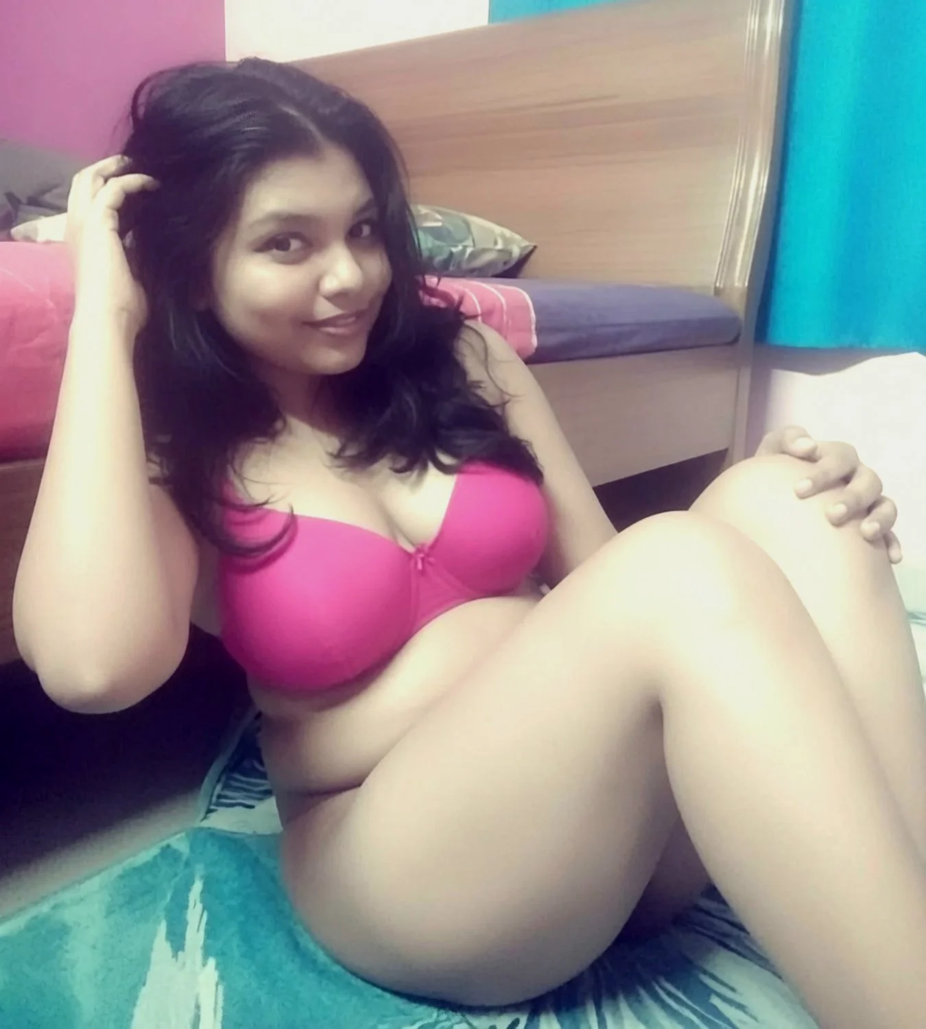Asian Girlfriend Chubby Milky Boobs Pleasures Herself image 8