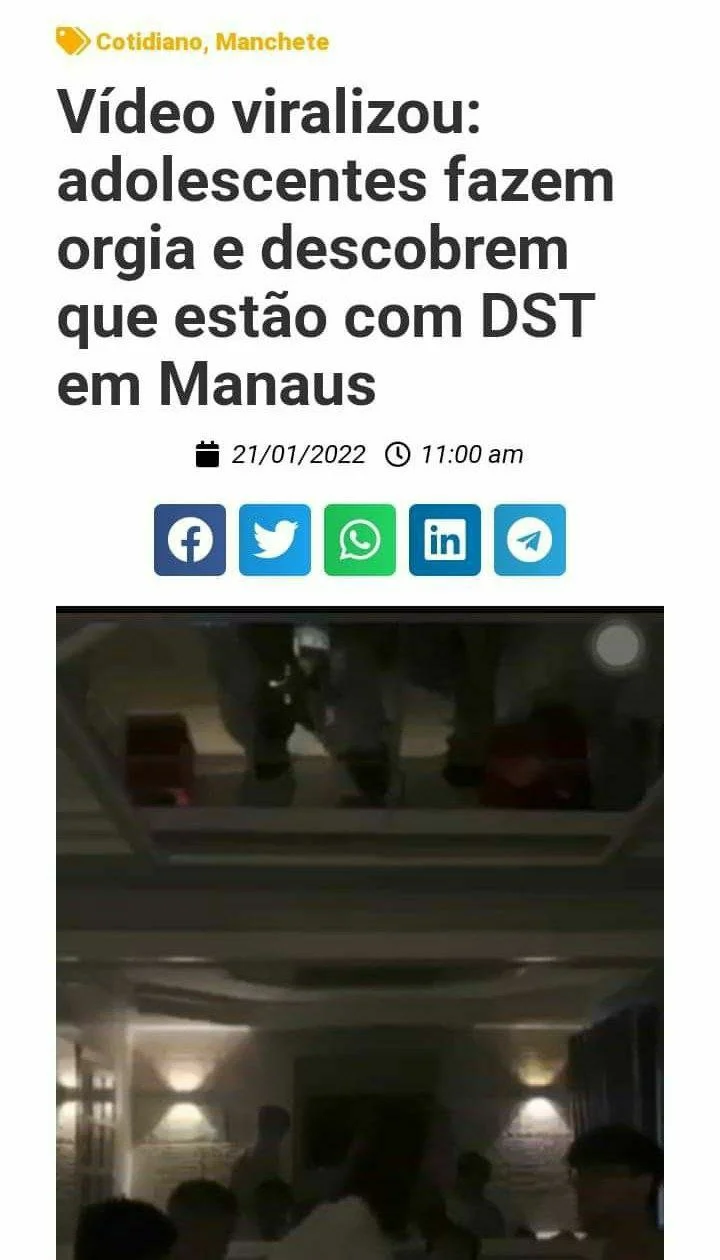 Vazou adolescente fazendo suruba em manaus main image