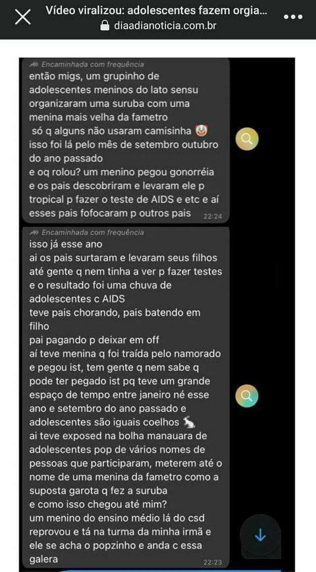 Vazou adolescente fazendo suruba em manaus image 2