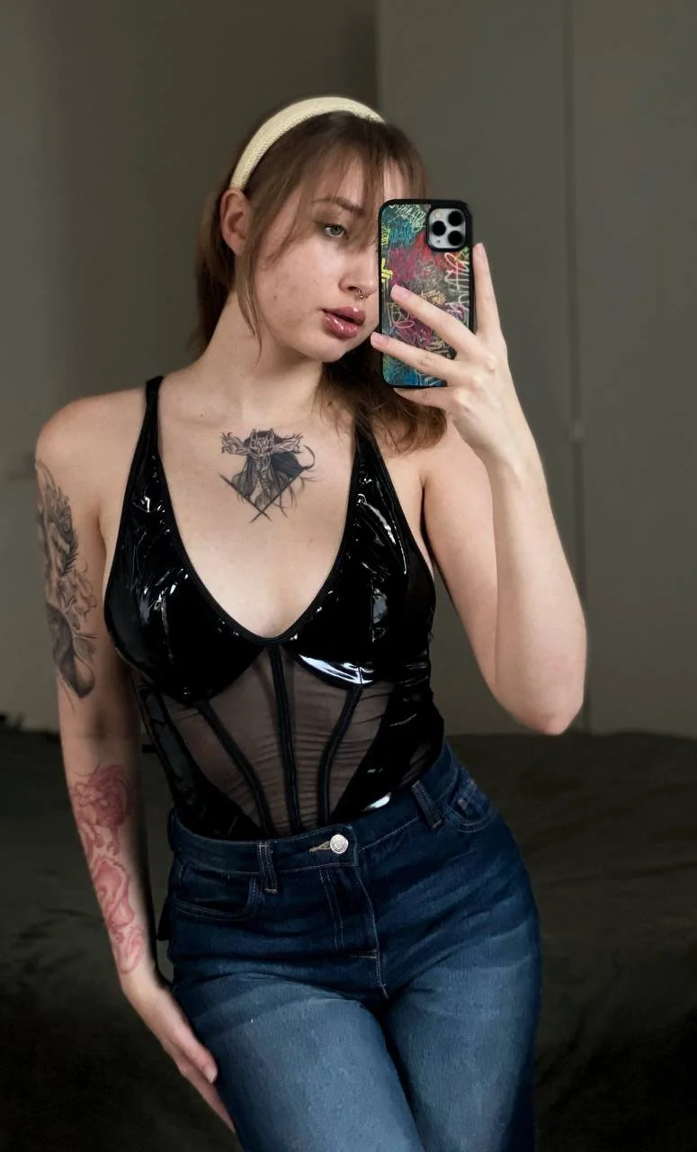 Naughty Teen in Latex suit wants to play image 5
