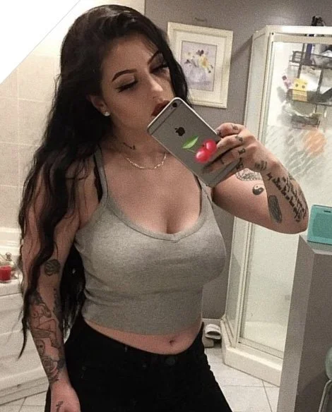Big Tits Tattooed Goth Emo Slut Nudes Leaked image 2