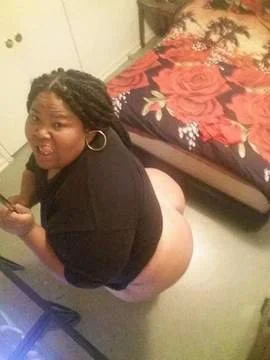 Fat ass Mika using her selfie stick before I flopped my balls on her ass main image