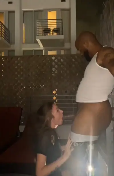 Outdoor balcony blowjob cover image