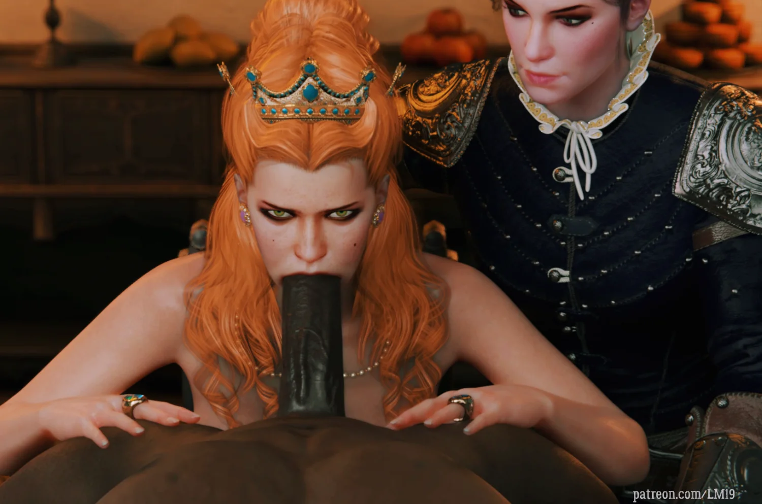 Queen sucks his dick in exchange for peace image 2