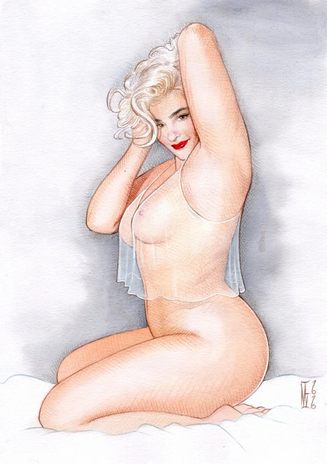 Some Nude Drawings by someone on Instagram.. 😇🙏 image 1