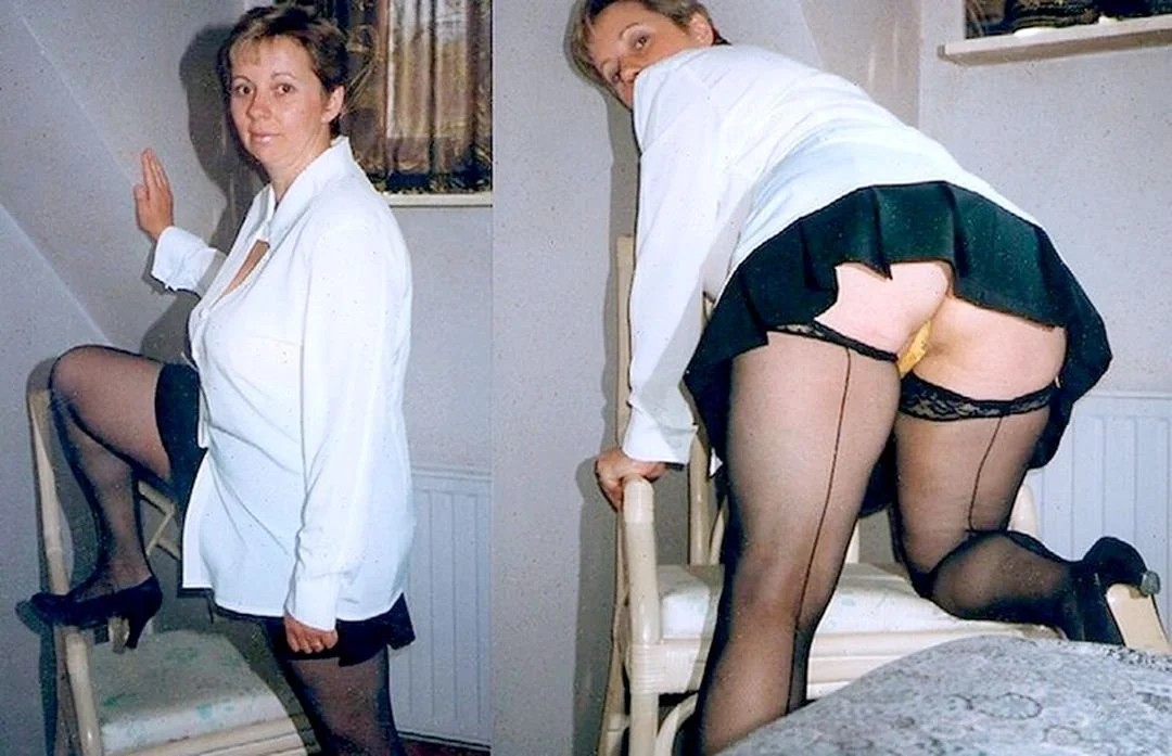 black mini-skirt and white blouse - I love sex - image 3