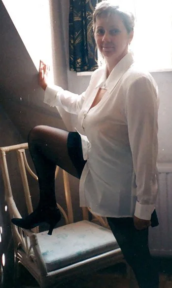 black mini-skirt and white blouse - I love sex - image 5