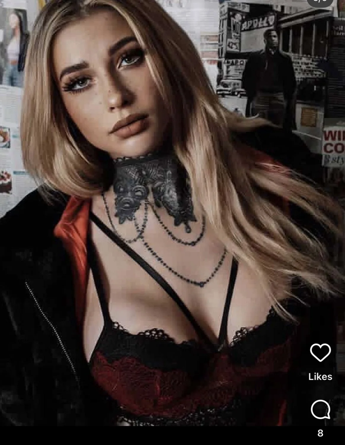 White goth baddie sucks cock image 3