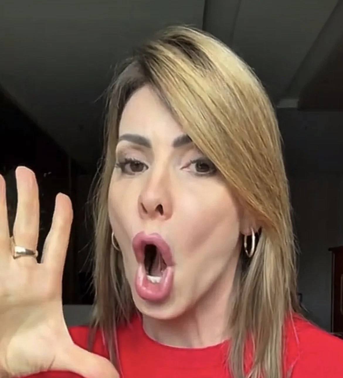 Fonoaudióloga mostrando os exercícios enquanto eu batia a punheta. image 19