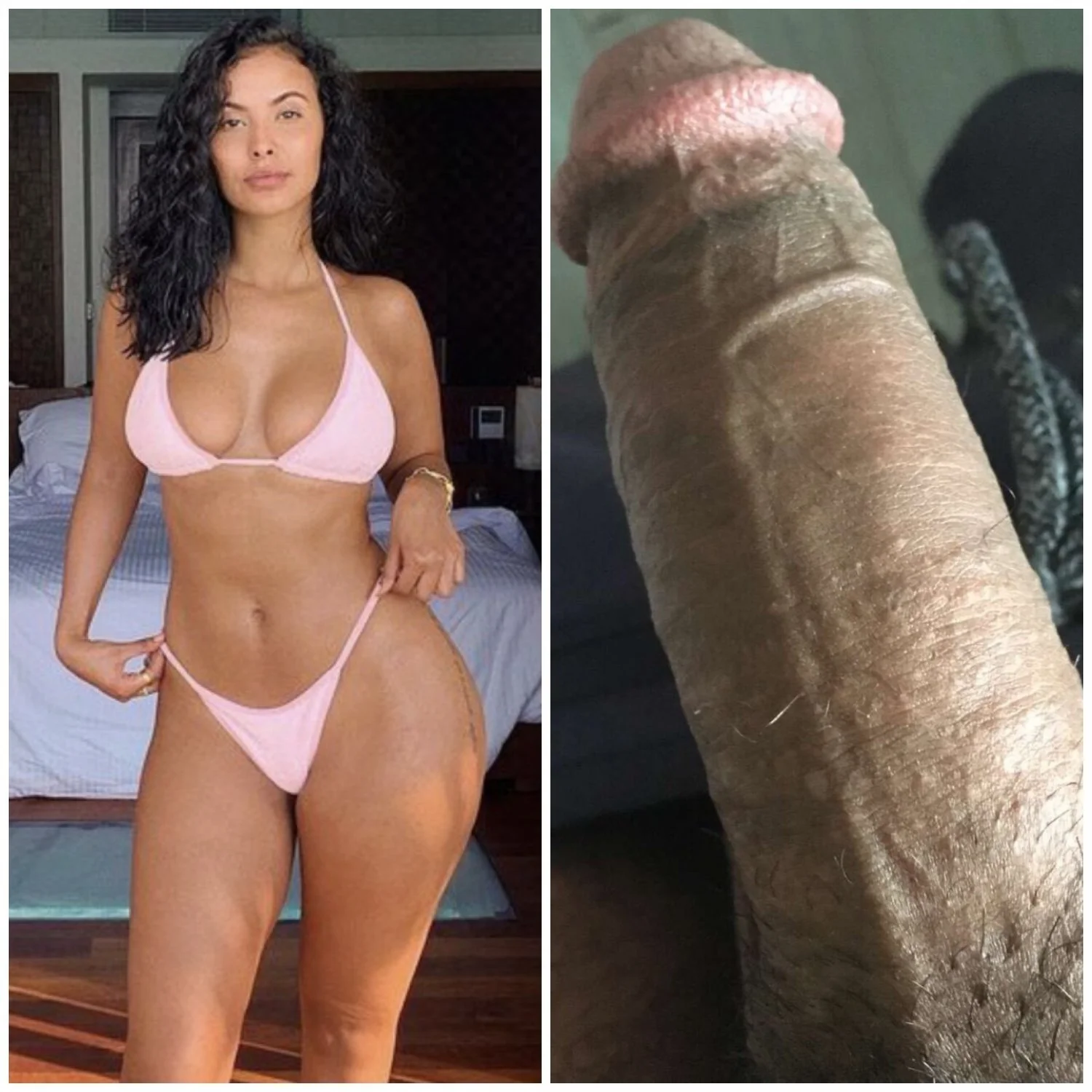 Maya Jama Hot as Fuck Insta Baddie gets Cocked in Bikini 💯🔥🔥😳😳✊🏾🍆💦💦 image 15
