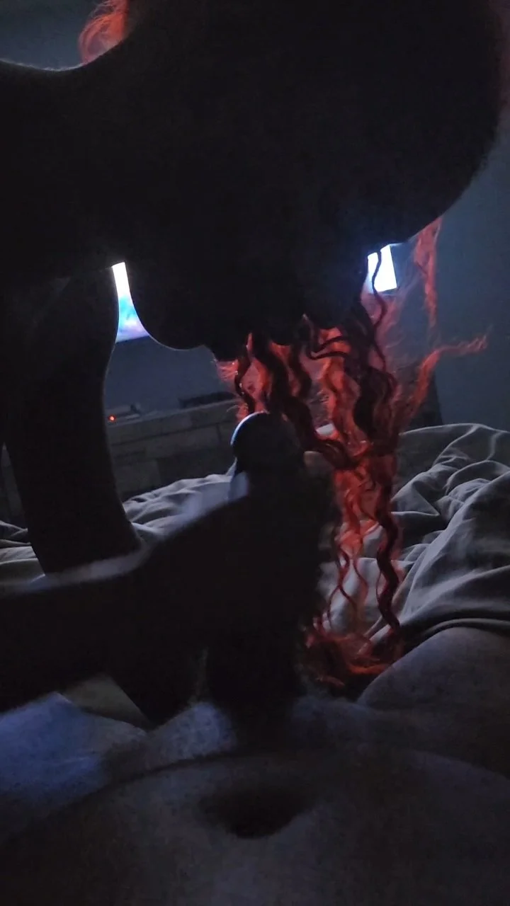 Ebony Amateur Sloppy Slobbering Blowjob image 16