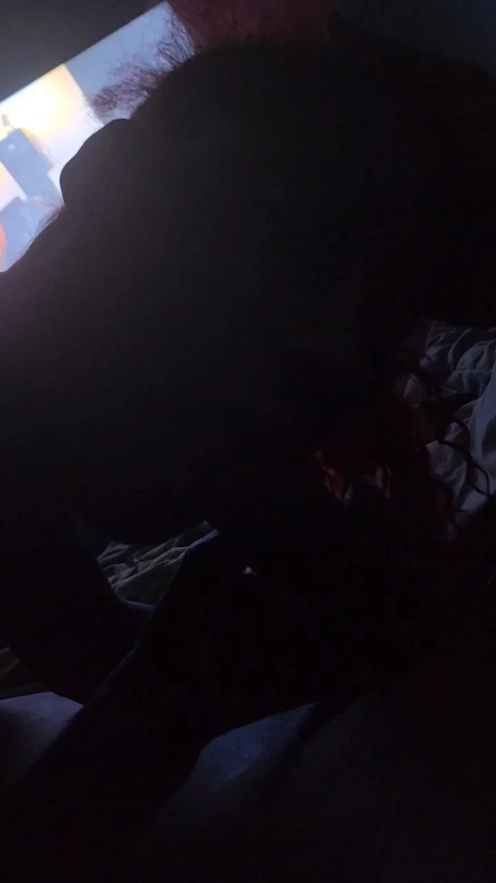 Ebony Amateur Sloppy Slobbering Blowjob image 2
