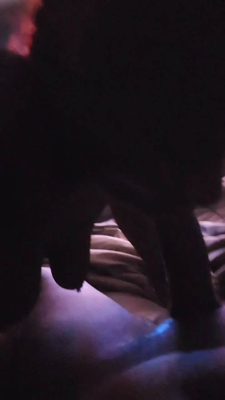 Ebony Amateur Sloppy Slobbering Blowjob image 4