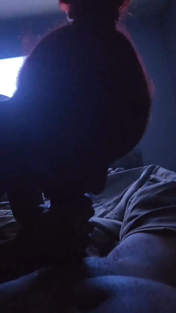 Ebony Amateur Sloppy Slobbering Blowjob image 7
