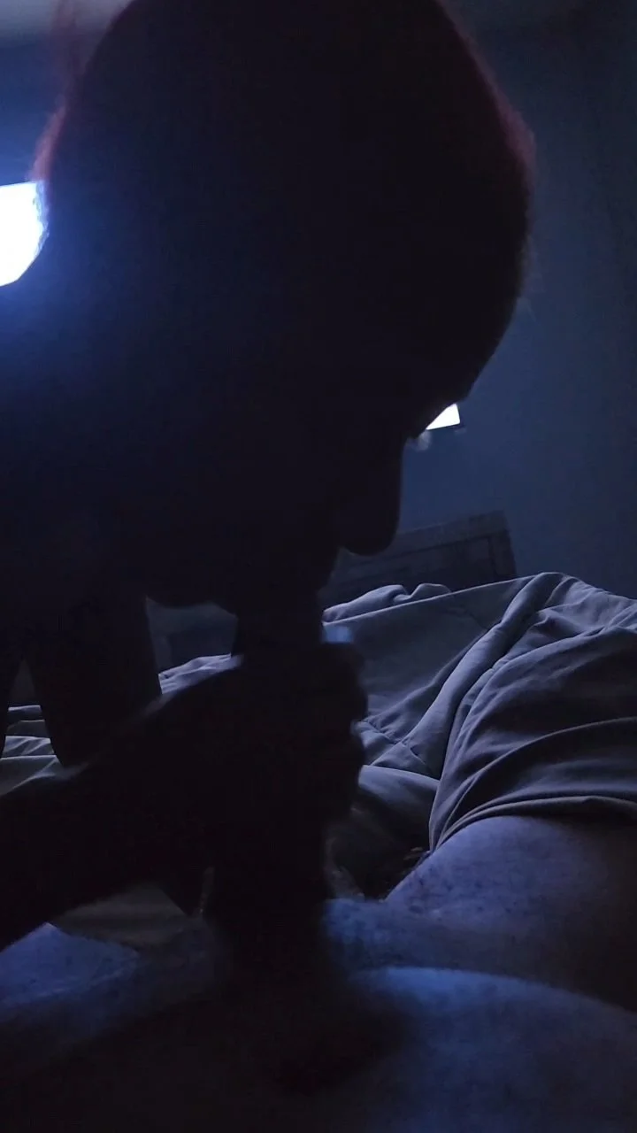 Ebony Amateur Sloppy Slobbering Blowjob image 9