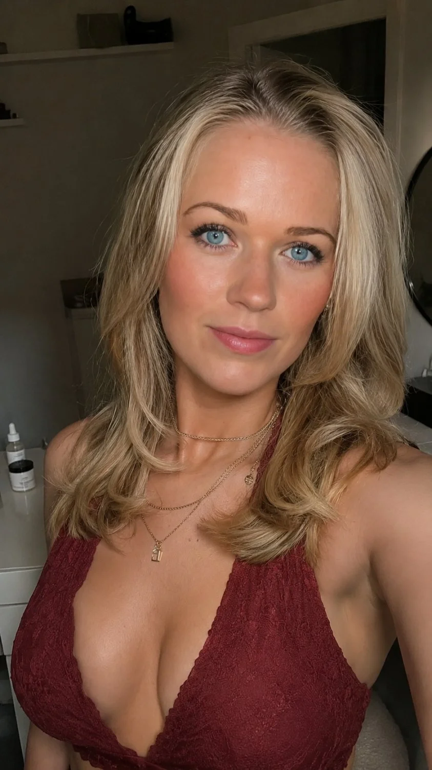 Stunning amateur Euro blonde on show and taking cock image 15