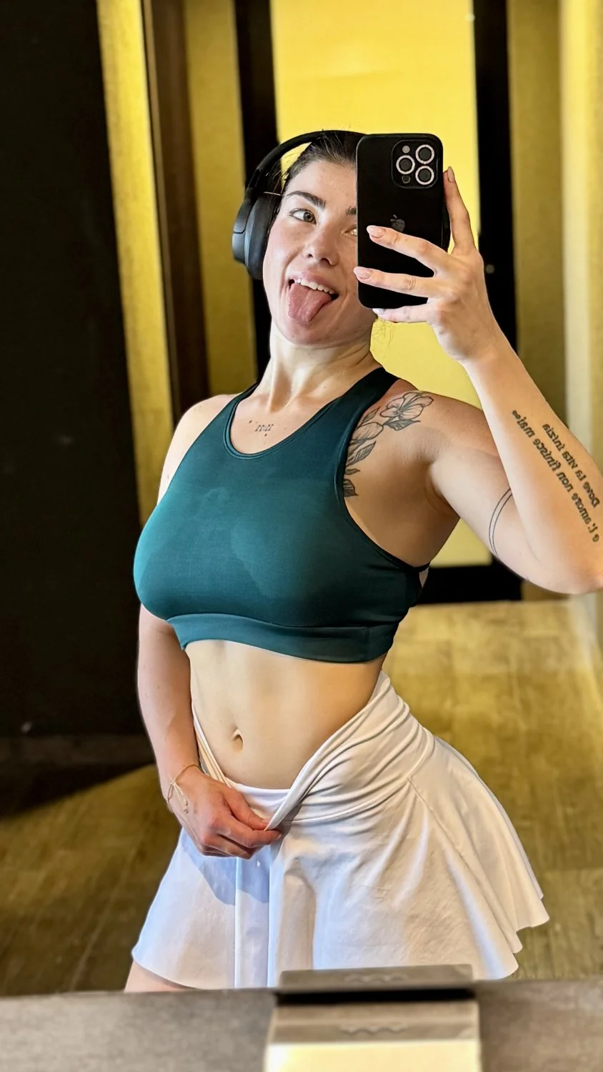 I need your cock dripping all over my tits image 2