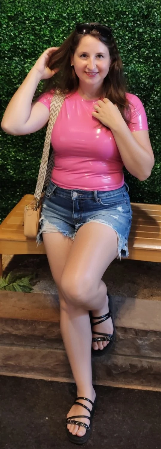 Essa gostosa é fã da Bárbie e ama roupas rosas. Parte 3. IA - AI image 50