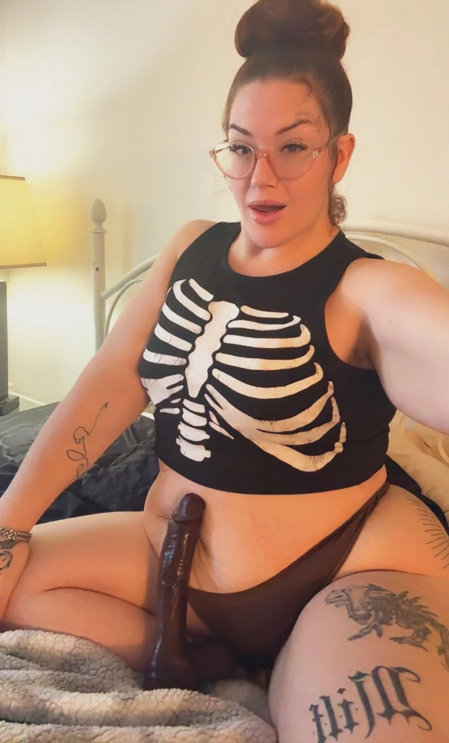 Redhead bbw milph with glasses image 3