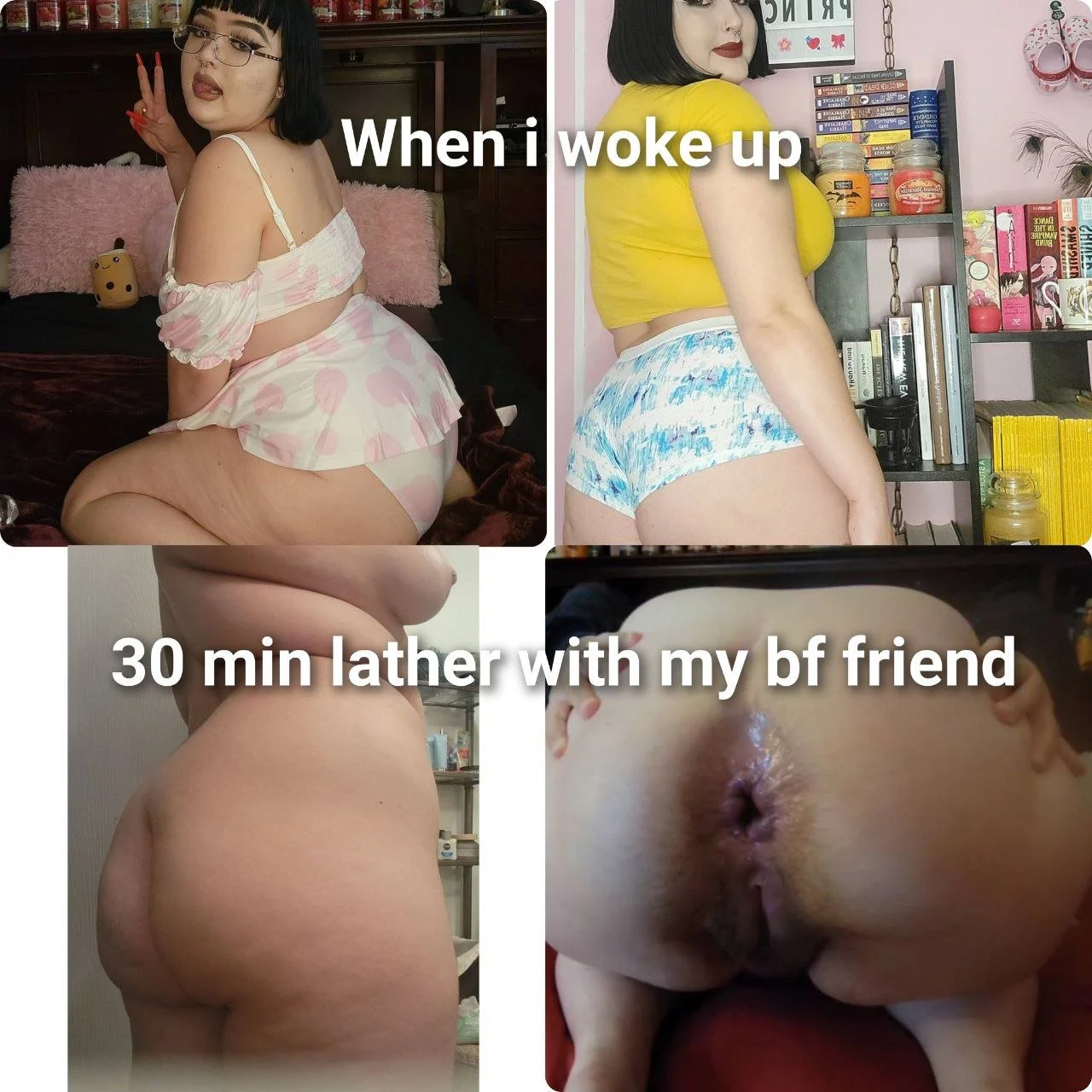 Fat jiggly phat ass white 18yo bbw built for BBC only image 9