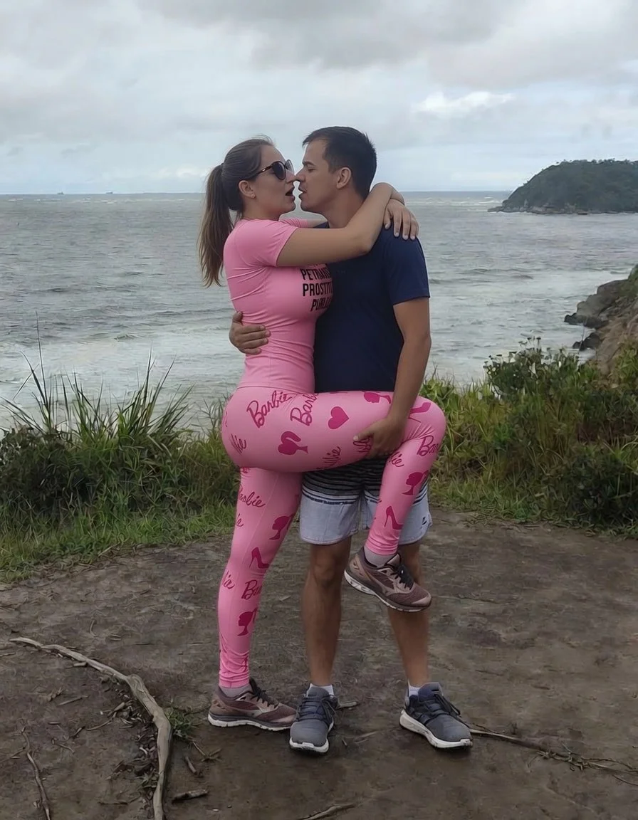 Essa gostosa é fã da Bárbie e ama roupas rosas. Parte Final. IA - AI image 19