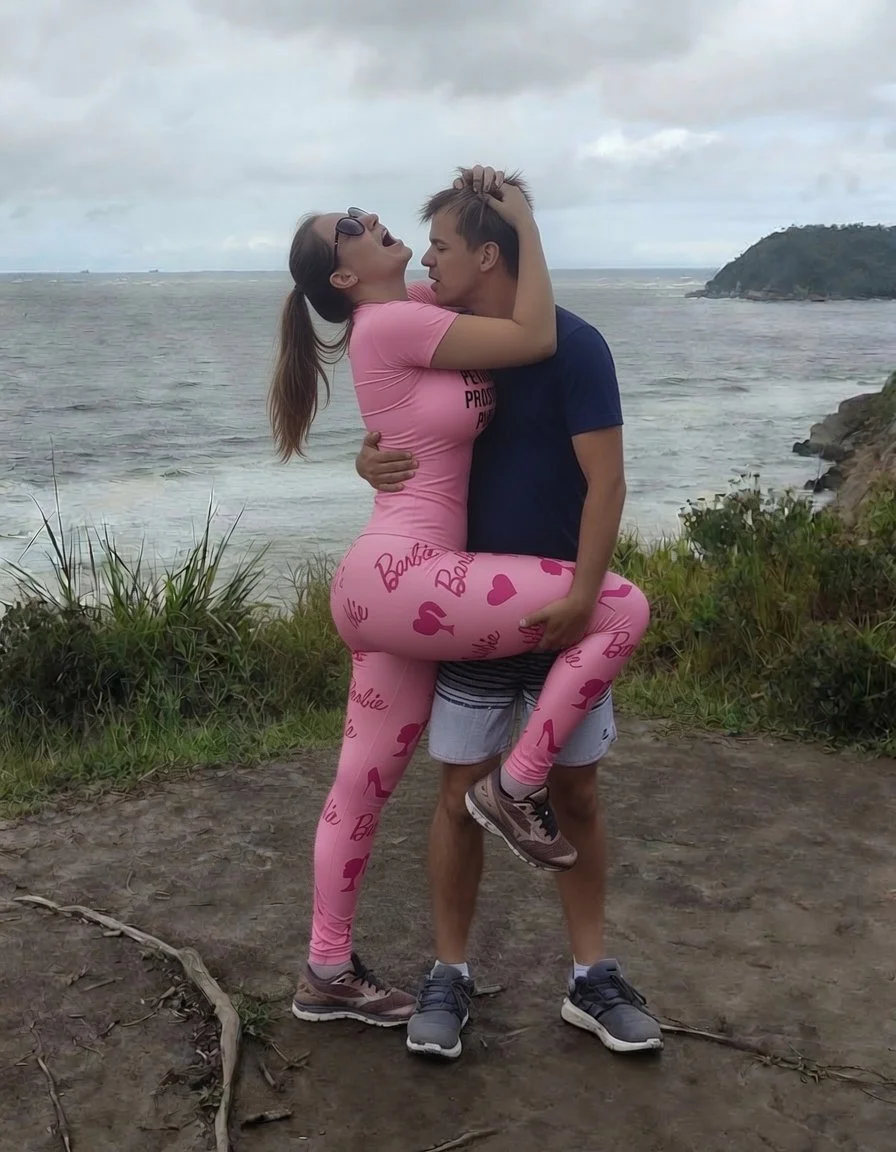 Essa gostosa é fã da Bárbie e ama roupas rosas. Parte Final. IA - AI image 25