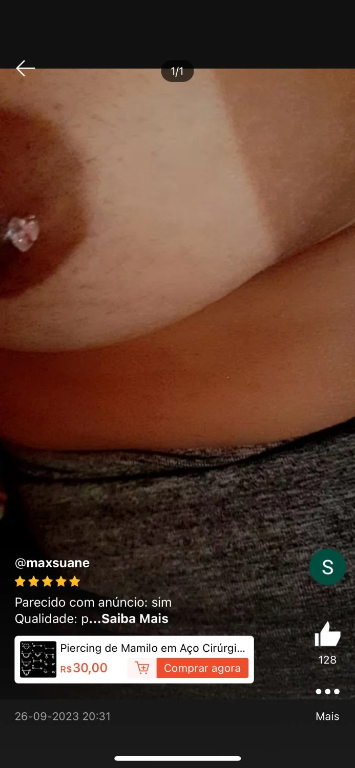 Piercing peitinho image 12