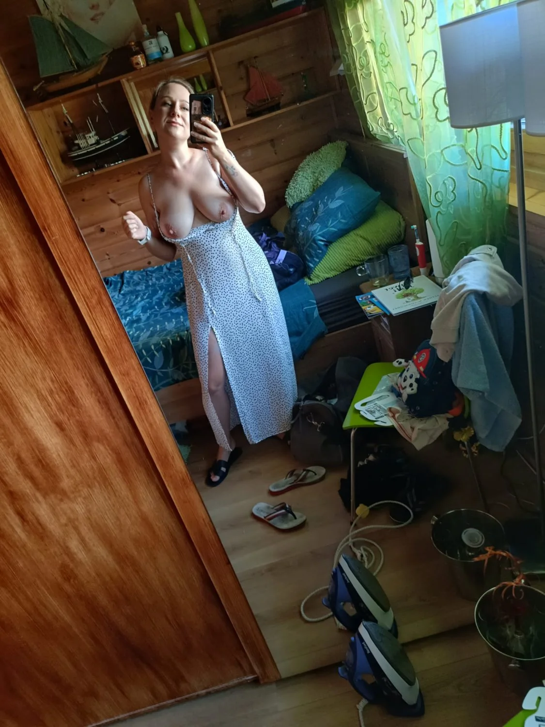 Use my big natural busty girlfriend to jerk off and cum to!!! image 1