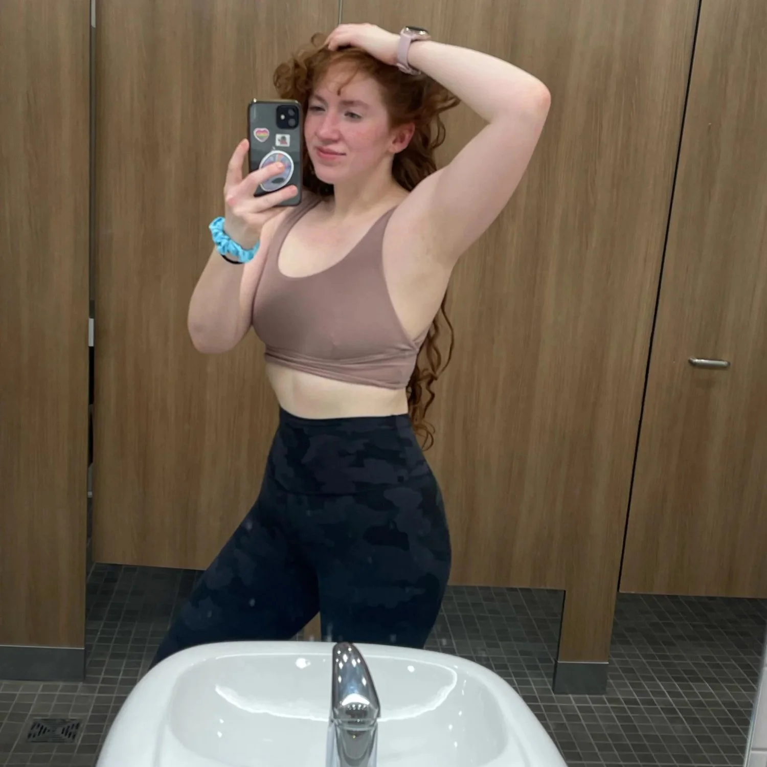 Redhead with great tits, gets cum in her beautiful pussy image 22