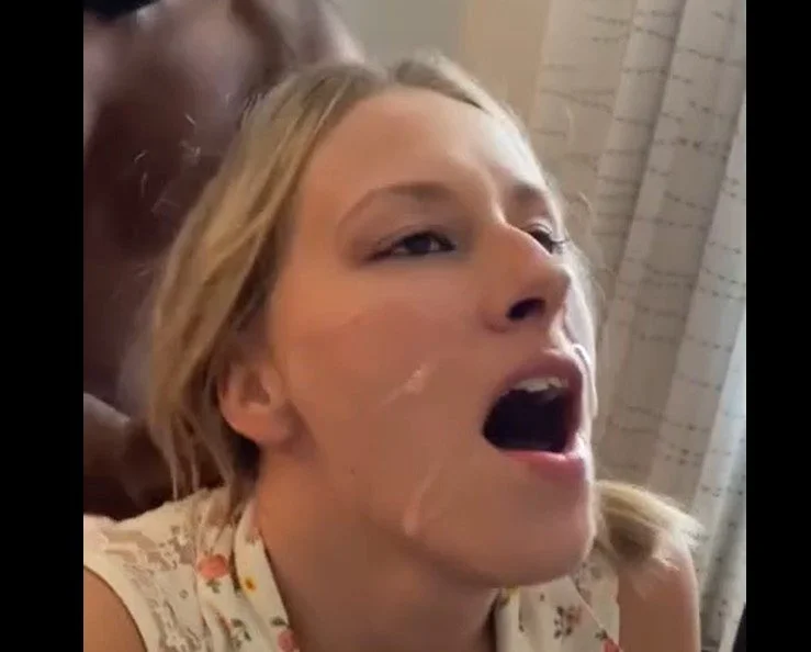 Blond Slutwife BBC Fucked with Sperm on her Slutface main image