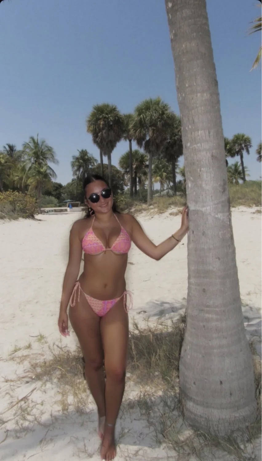 teen slut and her cumslut friends at the beach image 1