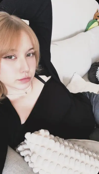 Cute blonde girl teasing me up cover image