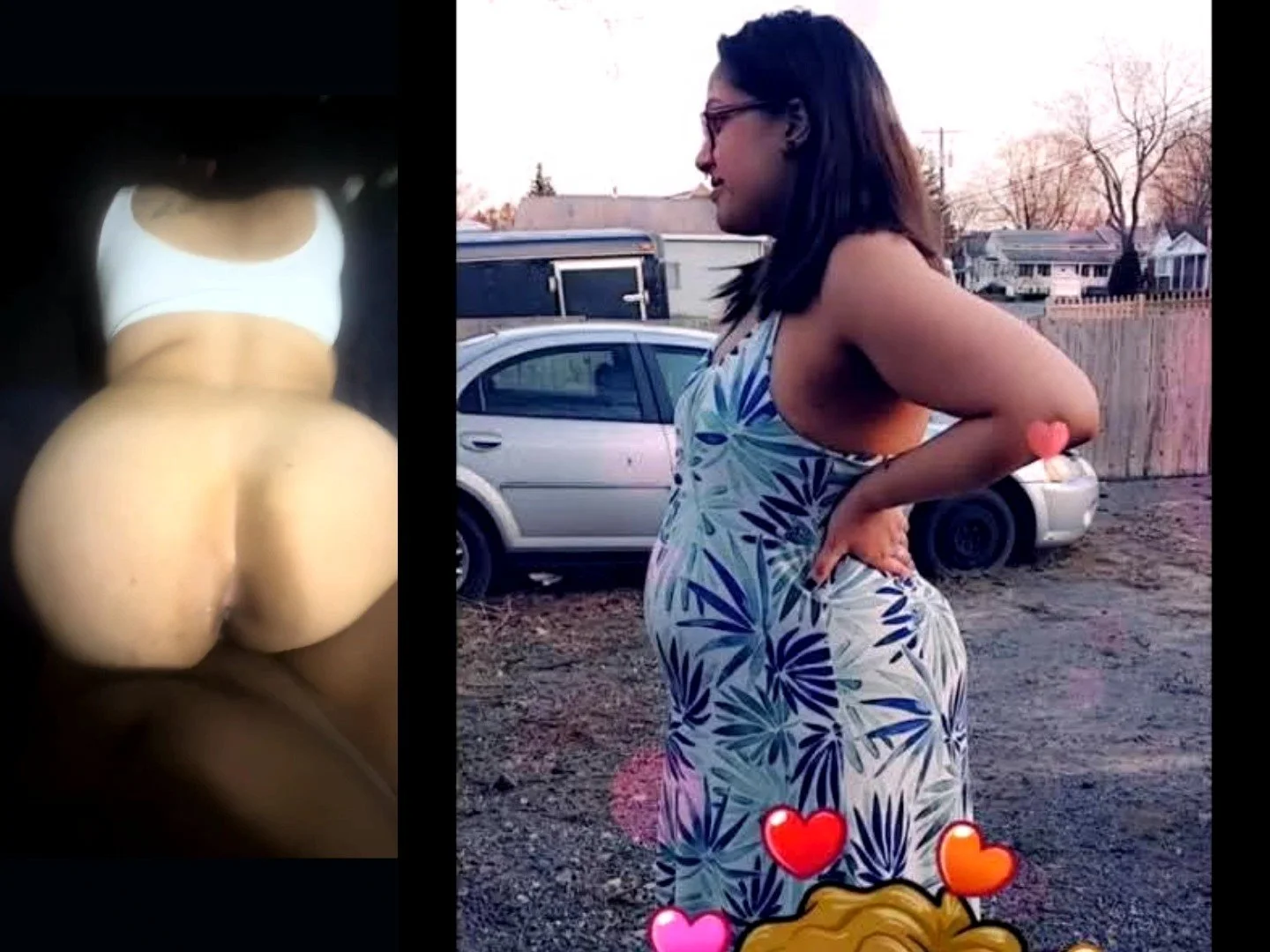 Curvy latina caught outside pregnant by neighborhood BBC image 2