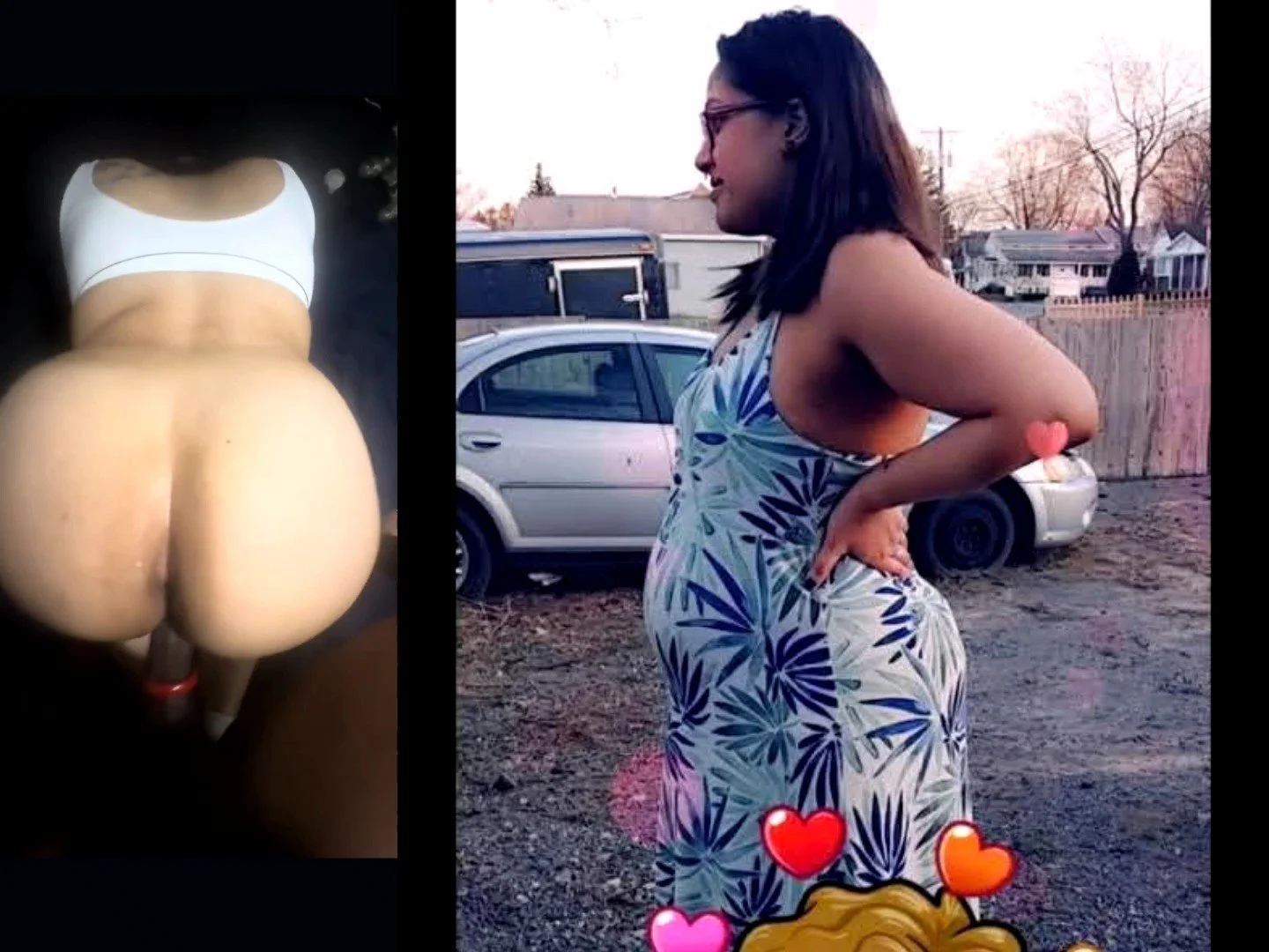 Curvy latina caught outside pregnant by neighborhood BBC image 3
