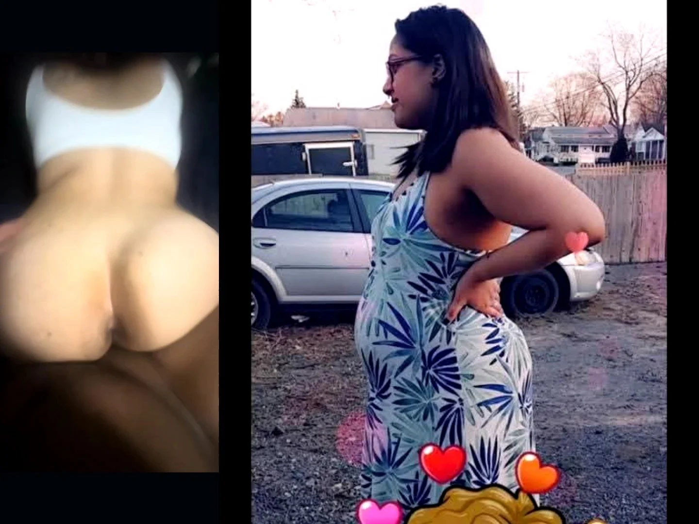 Curvy latina caught outside pregnant by neighborhood BBC image 4