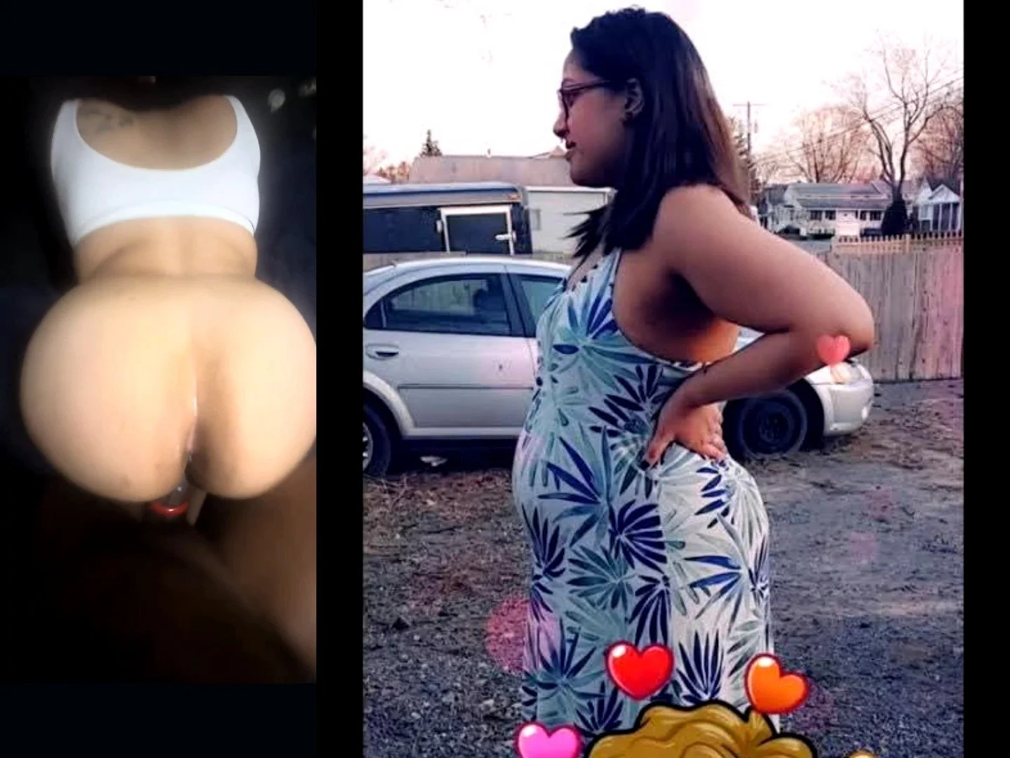 Curvy latina caught outside pregnant by neighborhood BBC image 6