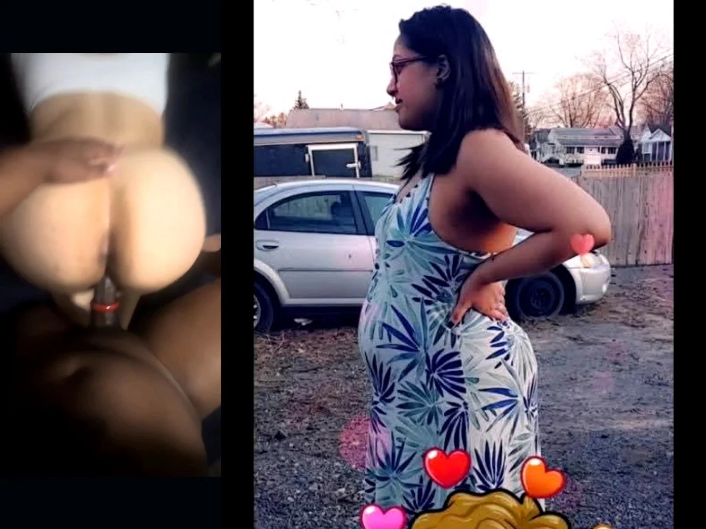 Curvy latina caught outside pregnant by neighborhood BBC image 7