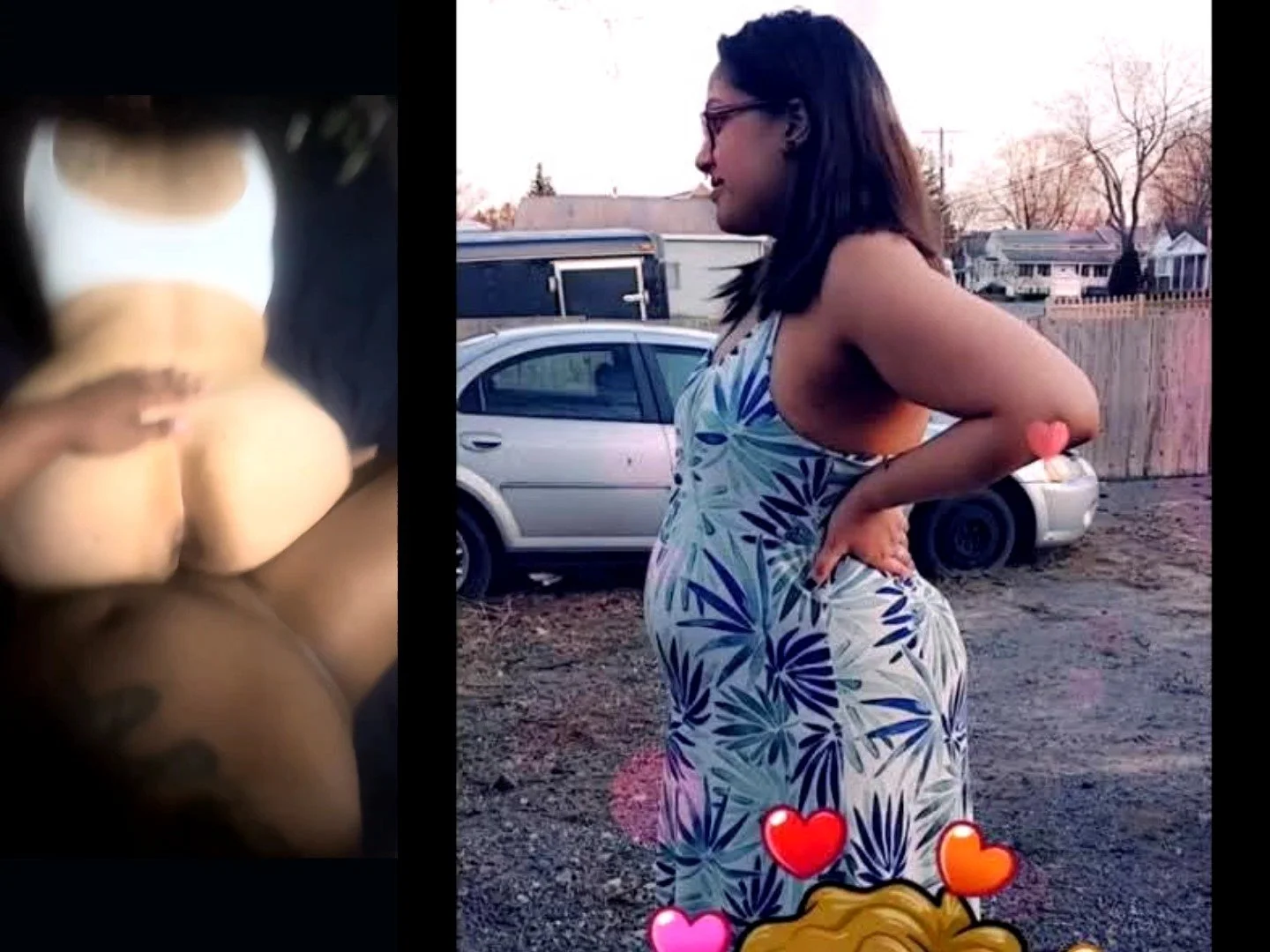 Curvy latina caught outside pregnant by neighborhood BBC image 8