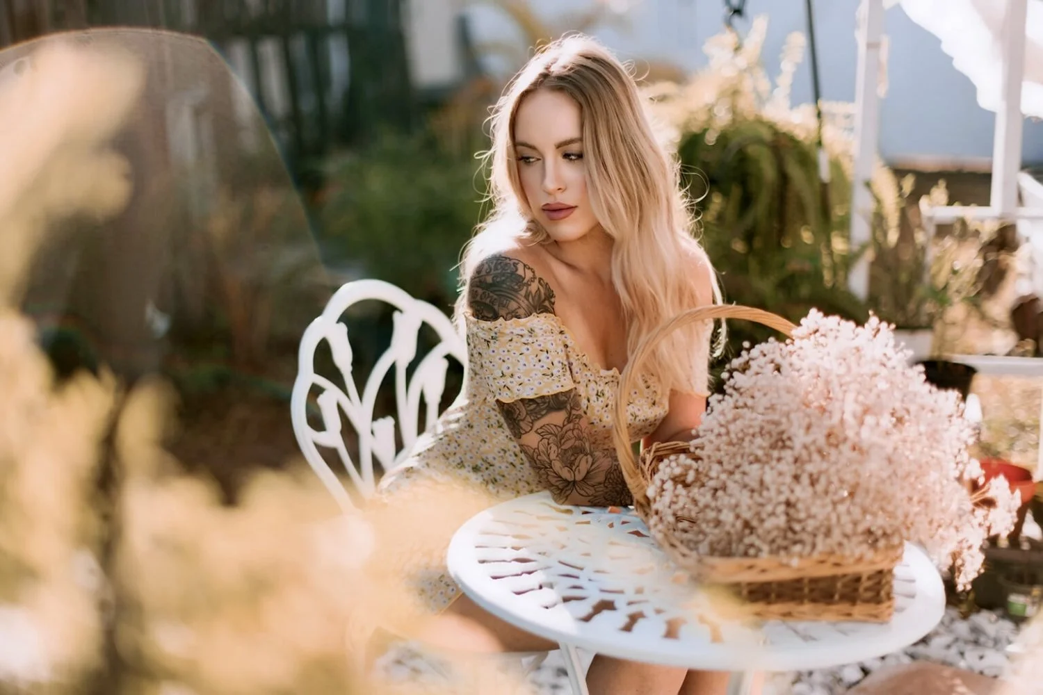 Stunning blonde boudoir image 14
