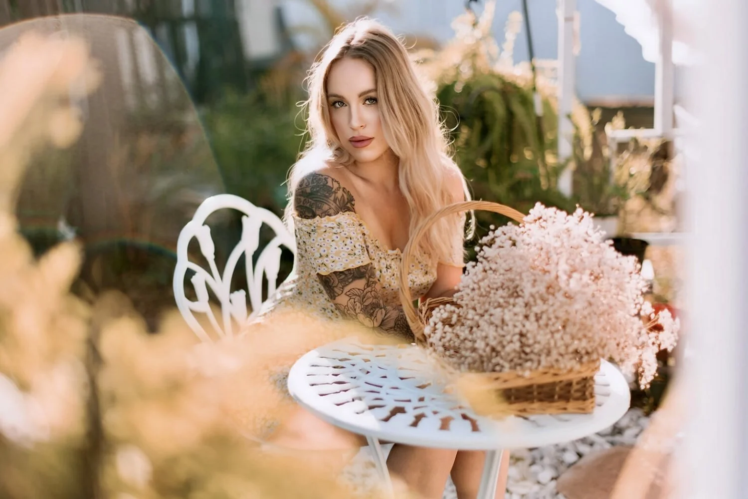 Stunning blonde boudoir image 15