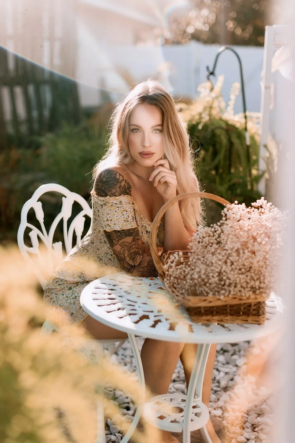 Stunning blonde boudoir image 18
