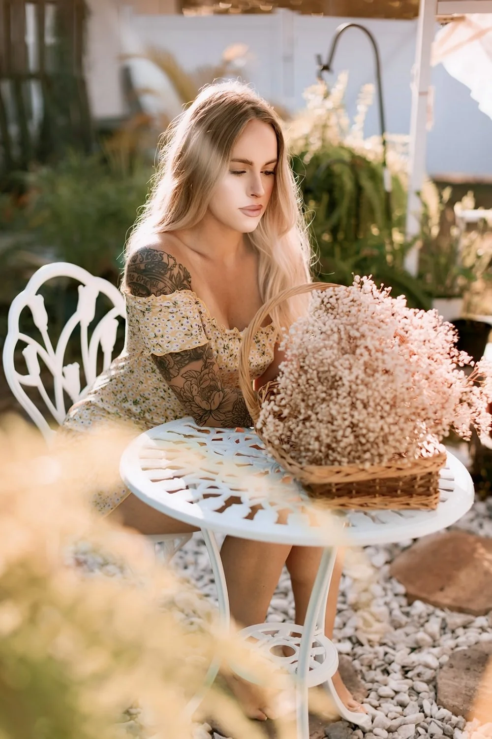 Stunning blonde boudoir image 20