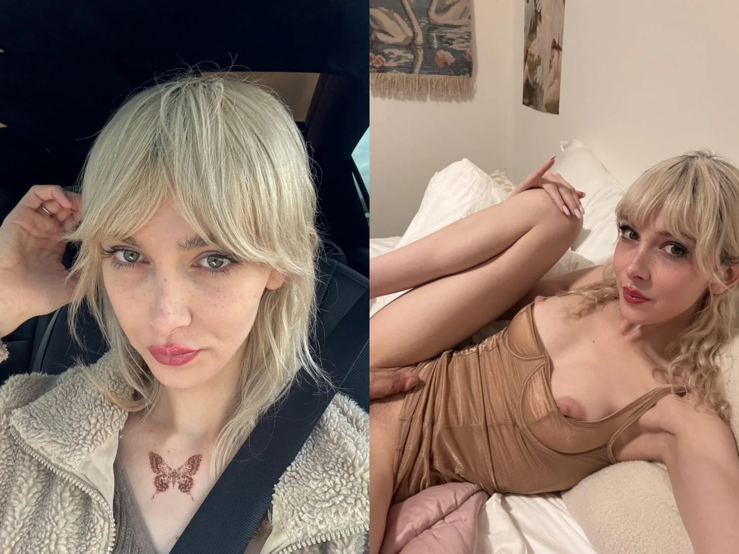 Gorgeous blonde trans baby fucks and sucks main image