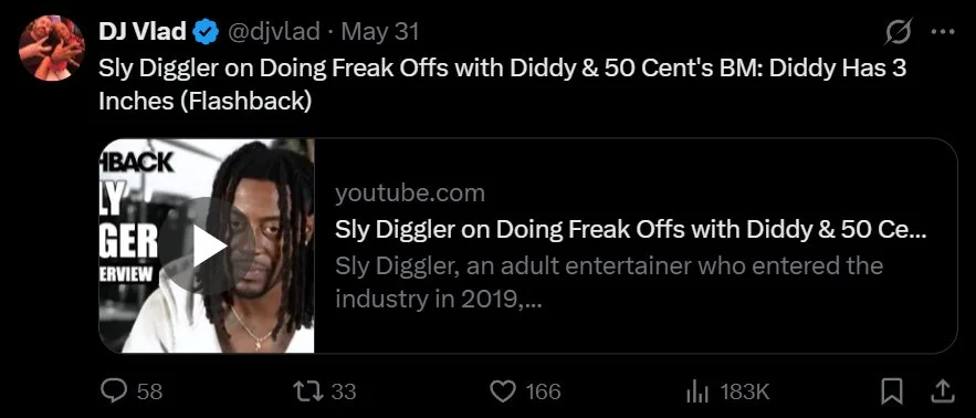 Dj Vlad Made The Block Super Hot, All Diddy Freak Off Tapes Got Taken Down Off Erome image 3
