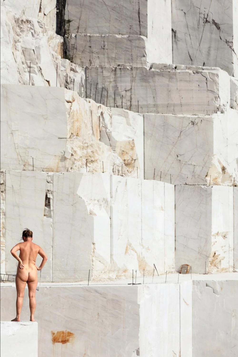 exposed naked on the marble quarries... main image
